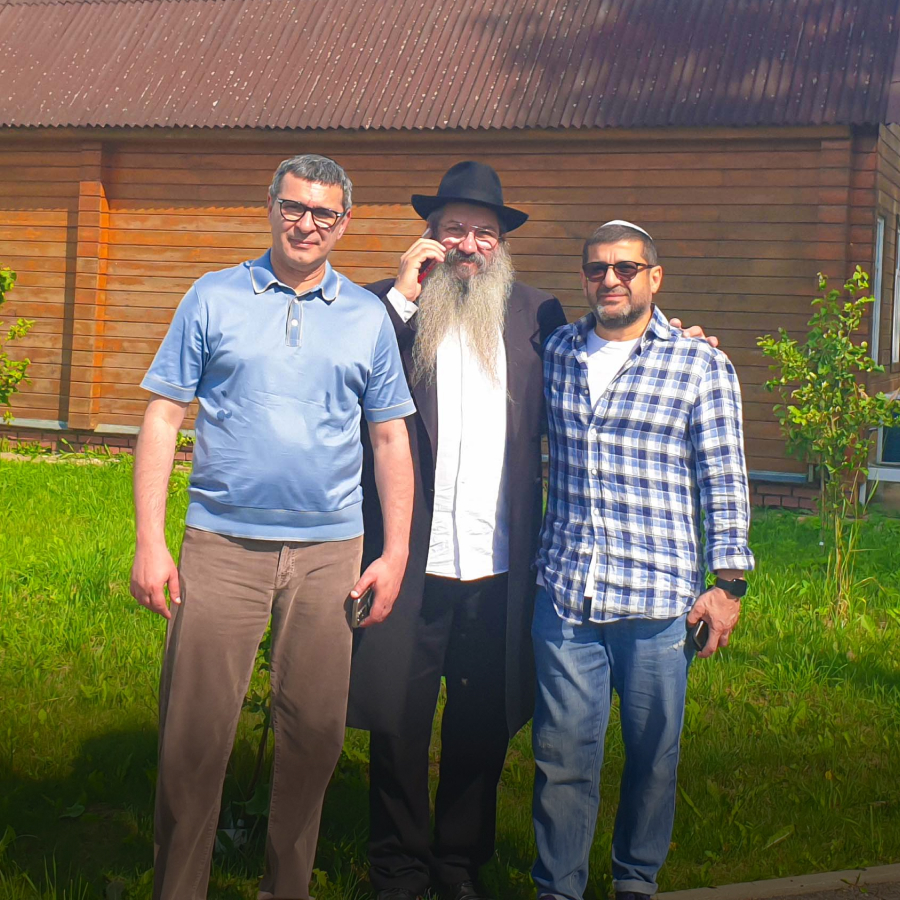 Представители Московской еврейской общины в Любавичах